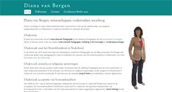Desktop Screenshot of dianavanbergen.nl