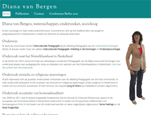 Tablet Screenshot of dianavanbergen.nl
